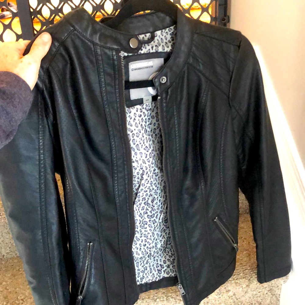 Faux leather jacket